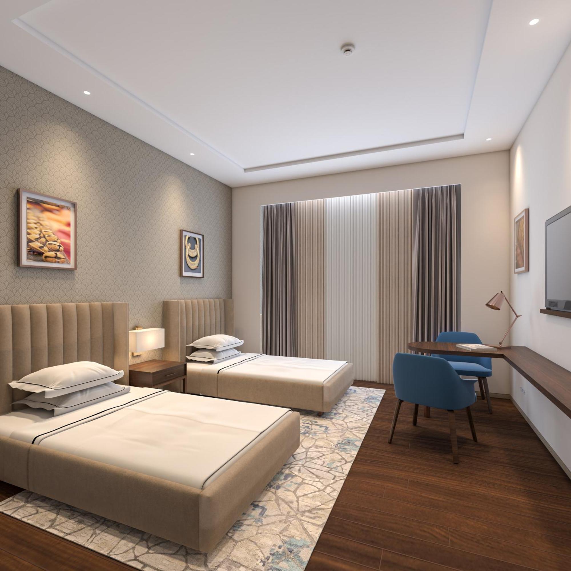 Taj Bangalore Devanahalli Εξωτερικό φωτογραφία A 3D rendering of a hotel room